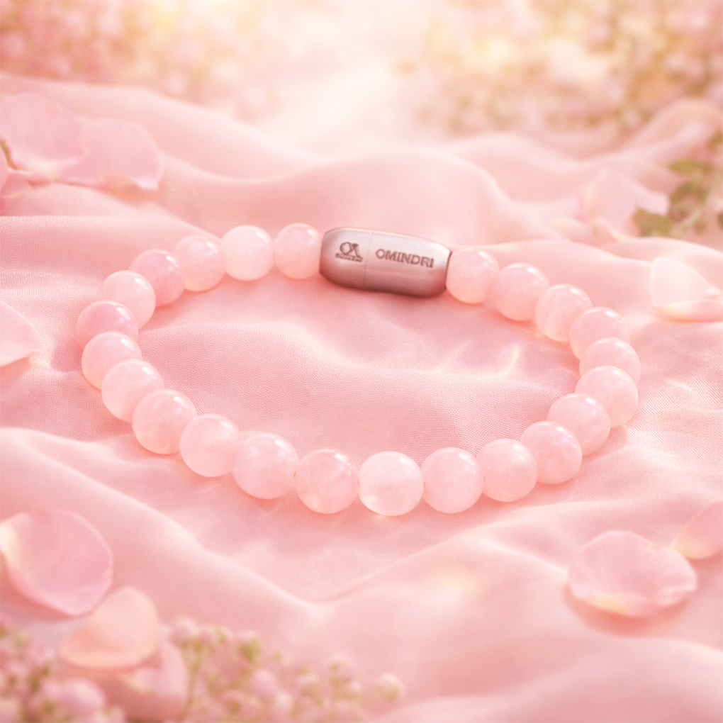 Solace Rose Quartz Natural Stone Bracelet