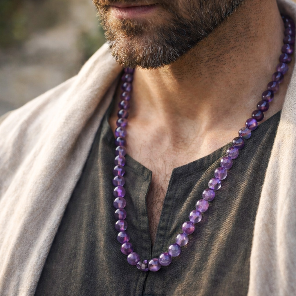 Amethyst Mala With Premium Silk Thread